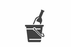Ontario Wine Awards | A drawing of wine in an ice bucket Ontario Wine Awards | A drawing of wine in an ice bucket