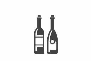 Ontario Wine Awards | A drawing of two bottles of wine Ontario Wine Awards | A drawing of two bottles of wine
