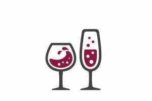 Ontario Wine Awards | A drawing of two glasses of wine Ontario Wine Awards | A drawing of two glasses of wine