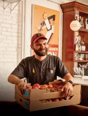 Bar Pompette's co-owner and general manager, Hugo Togni Bar Pompette's co-owner and general manager, Hugo Togni