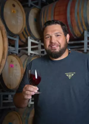 Nicholas Gizuk, winemaker at Inniskillin Niagara