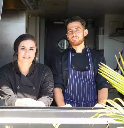 Erica and Jeff Karbelnik, co-owners of Karbs Catering & Private Events