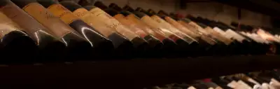A collection of wine bottles