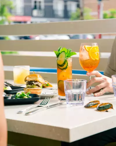 Cocktails and bites at the Drake Cafe