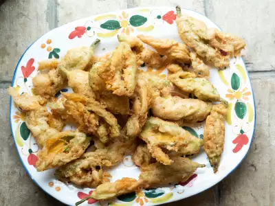 Anna Tasca Lanza Cooking School, Sicily | A traditional Sicilian dish of zucchini flowers stuffed with ricotta
