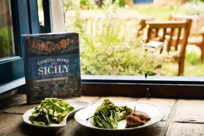 Anna Tasca Lanza Cooking School, Sicily | A meal with a view of an open window and a garden