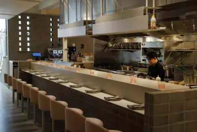 The bar area at Occhiolino Toronto
