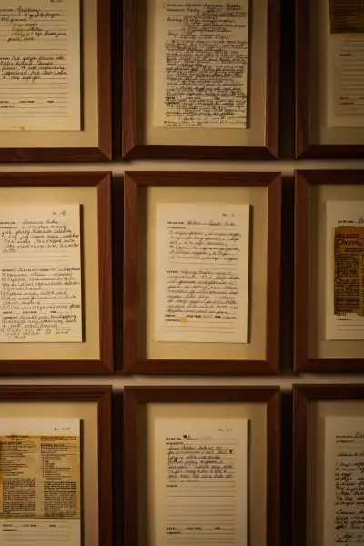 Linny's | Handwritten recipes decorate the entryway at Linny's