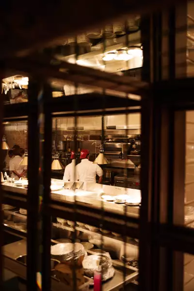 Linny's | The view through the kitchen window at Linny's on Ossington