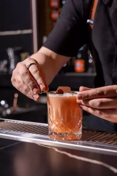 The Berczy Tavern | A whisky sour cocktail at The Berczy Tavern
