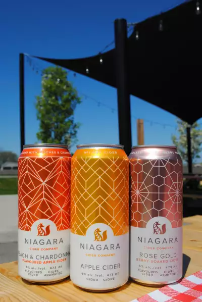 Drink ON Cider | A lineup of cans from Niagara Cider Co.