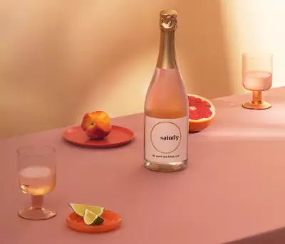Sparkling cocktail recipes | Saintly The Good Sparkling Ros&eacute; VQA