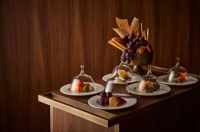 Jacobs & Co. Steakhouse | A display of cheese trays at Jacobs & Co. Steakhouse