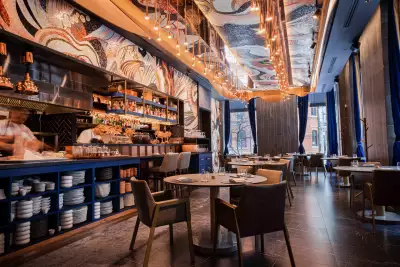 Enigma Yorkville | The stunning dining room at Enigma Yorkville was designed by Ted Design International.