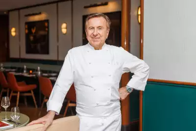 We sit down with chef Daniel Boulud | Daniel Boulud poses inside Café Boulud By Four Seasons in Yorkville