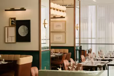 Chef Daniel Boulud Q&A | The dining room at Caf&eacute; Boulud By Four Seasons in Yorkville