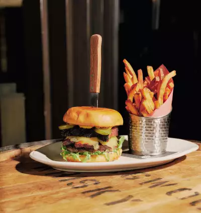The Carbon Burger at The Carbon Bar Toronto