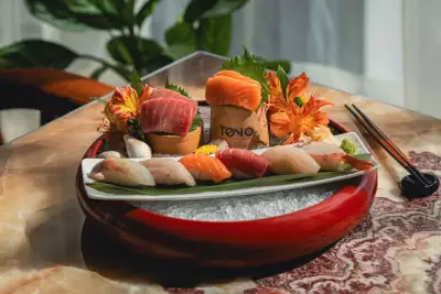 Tono by Akira Back | A platter of fresh sashimi at Tono by Akira Back