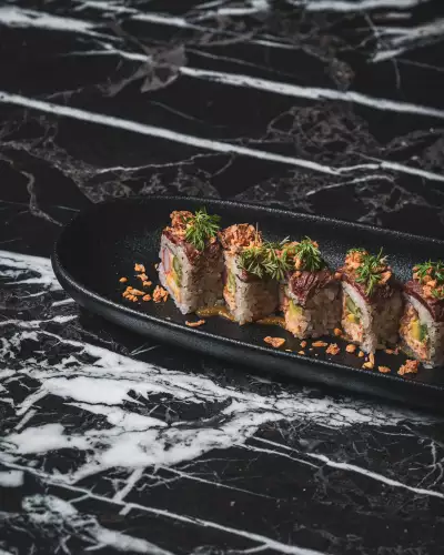 Tono by Akira Back | A platter of sushi at Tono by Akira Back