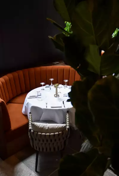Black + Blue Steakhouse | A cozy corner nook at Black + Blue Toronto