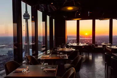 Oliver & Bonacini gift cards | The view from Canoe on the 54th floor of the TD Tower