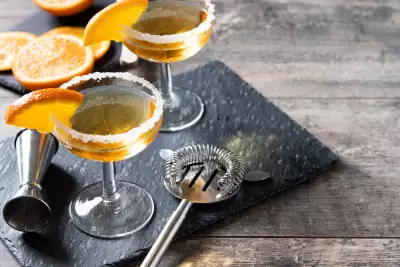 Food Trends 2026 | Two sidecars, a classic cognac cocktail, sits on a slate board Food Trends 2026 | Two sidecars, a classic cognac cocktail, sits on a slate board