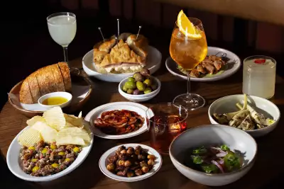 A spread of dishes at Bar Allegro