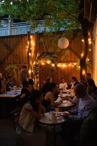 Best patios in Toronto | The back garden patio at Bar Pompette Best patios in Toronto | The back garden patio at Bar Pompette