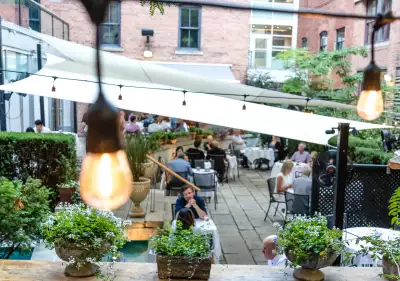 Best patios in Toronto | The back garden patio at George Restaurant Best patios in Toronto | The back garden patio at George Restaurant