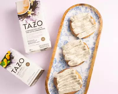 Mother's Day gifts | Craigs Cookies sit beside Tazo Canada tea
