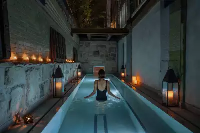 Mother's Day gifts | A woman floats in one of the many pools at Aire Ancient Baths
