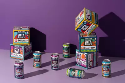 iOTA non-alcoholic beer | Boxes and cans of iOTA non-alcoholic beer lineup from Phillips Brewing