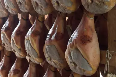 Prosciutto di Parma PDO and Grana Padano PDO cheese | A leg of Prosciutto di Parma PDO Prosciutto di Parma PDO and Grana Padano PDO cheese | A leg of Prosciutto di Parma PDO