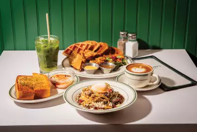 A spread of dishes at Tatsuro's