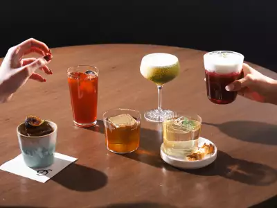 A collection of cocktails from the Liberty Hospitality Group