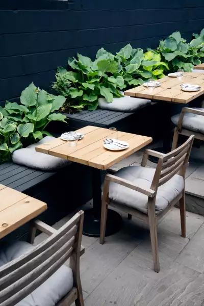 Sara Restaurant Toronto | The patio at Sara Toronto on Portland Street