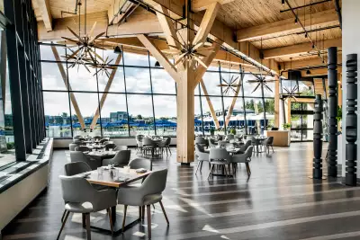 Inside Lake Club Restaurant at Friday Harbour Resort Inside Lake Club Restaurant at Friday Harbour Resort