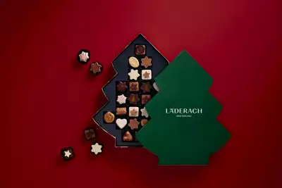 Läderach praline Christmas tree Swiss chocolate Läderach praline Christmas tree Swiss chocolate