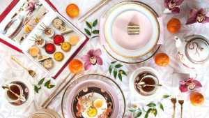 Afternoon tea and high tea in Toronto | An overhead of the tea spread at the Shangri-La Afternoon tea and high tea in Toronto | An overhead of the tea spread at the Shangri-La
