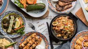Toronto's best Greek restaurants | Assorted plates at Mezes on the Danforth Toronto's best Greek restaurants | Assorted plates at Mezes on the Danforth