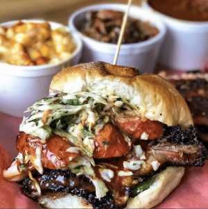 A sandwich from Beach Hill Smokehouse A sandwich from Beach Hill Smokehouse