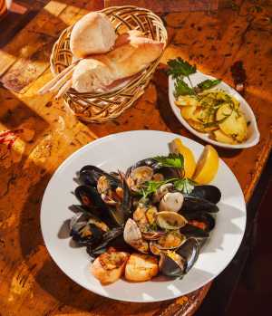 Clams and Mussels alla Buzara at Joso's in Yorkville Clams and Mussels alla Buzara at Joso's in Yorkville