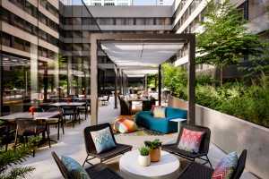 The Yard at the W Toronto hotel in Yorkville The Yard at the W Toronto hotel in Yorkville