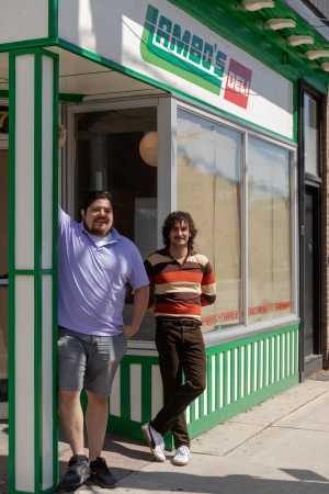 Co-owners, Justin Leone and Cris TK, outside Lambo's Deli Leslieville Co-owners, Justin Leone and Cris TK, outside Lambo's Deli Leslieville