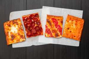 Prince Street Pizza Toronto | Four slices of Sicilian Square pizza Prince Street Pizza Toronto | Four slices of Sicilian Square pizza