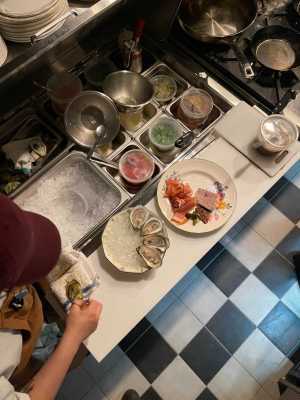 The Rosebud Toronto | Oysters are shucked and plates are prepped in the Rosebud's tiny kitchen The Rosebud Toronto | Oysters are shucked and plates are prepped in the Rosebud's tiny kitchen