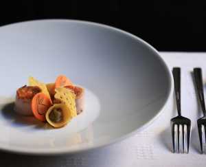 A beautiful plate at Restaurant Le Clan in Québec City A beautiful plate at Restaurant Le Clan in Québec City