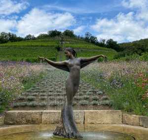 Saxony, Germany | A bronze statue at Weingut Klaus Zimmerling Saxony, Germany | A bronze statue at Weingut Klaus Zimmerling