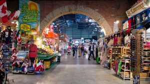 Inside St. Lawrence Market in Toronto Inside St. Lawrence Market in Toronto