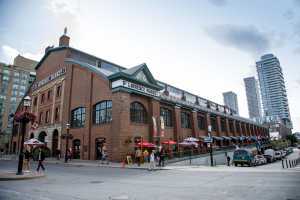 The exterior of St. Lawrence Market in Toronto The exterior of St. Lawrence Market in Toronto